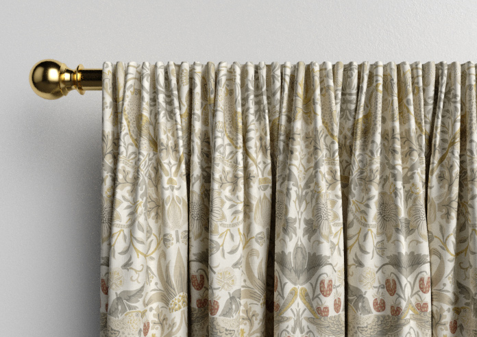 William Morris At Home Strawberry Thief, Ochre - Made to Measure Curtains - Image 9
